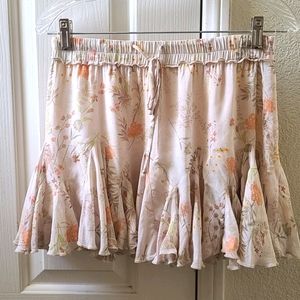 Vici floral mini skirt